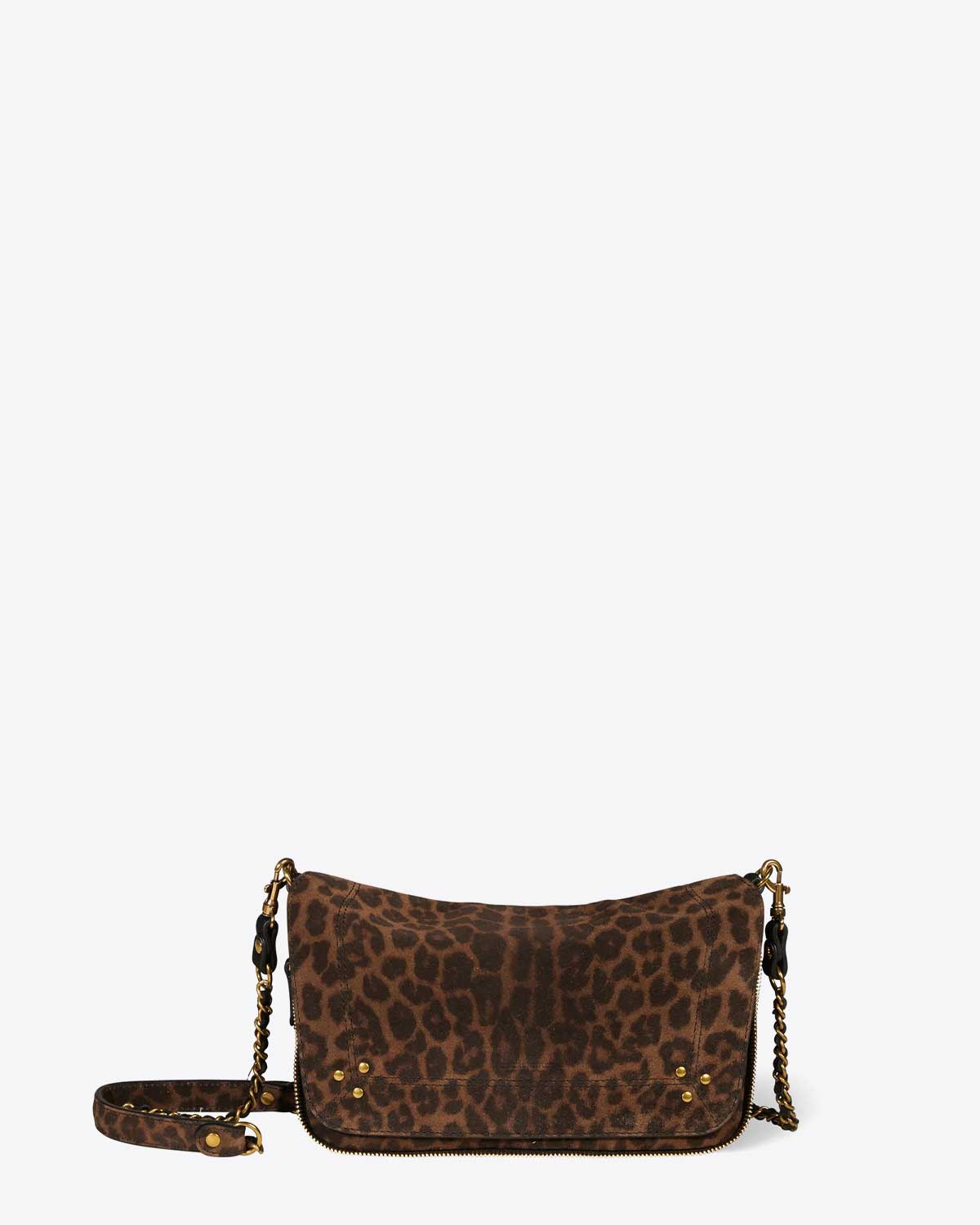 Sac Bobi S en cuir imprimé léopard Jérôme Dreyfuss 
