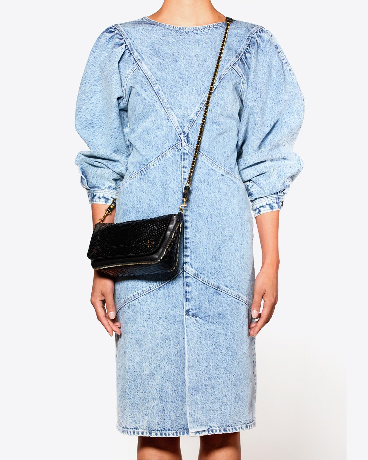 Image du produit Jérôme Dreyfuss Sac Bobi S – Cuir Python Noir - 5