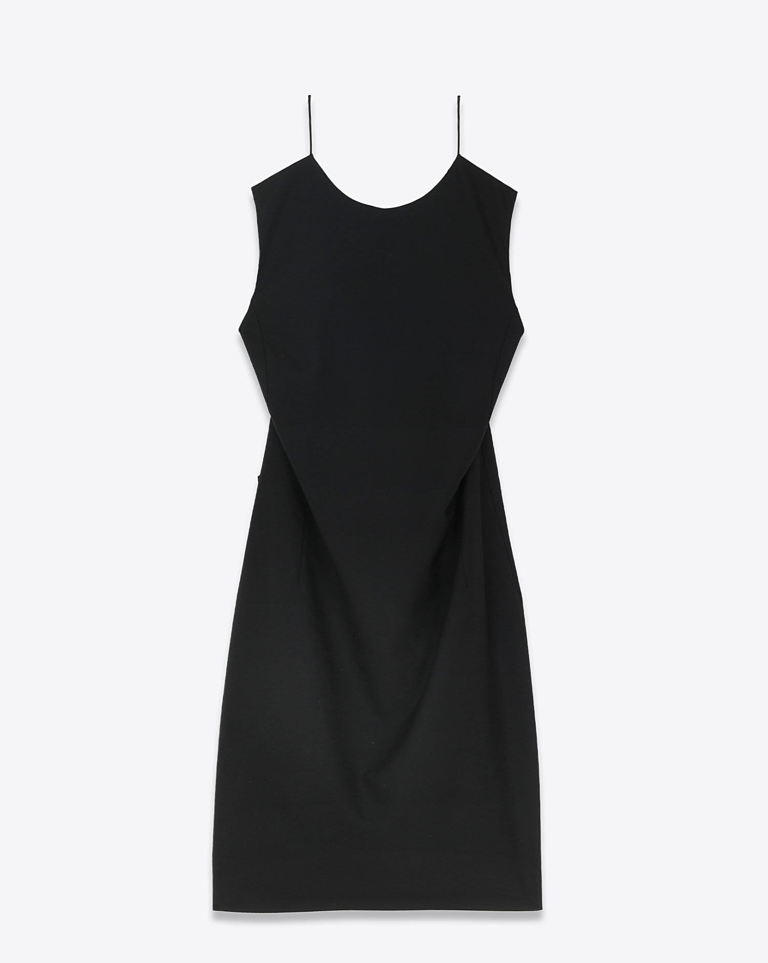 Robe courte dos nu Oxana Vautrait noire. Face. 